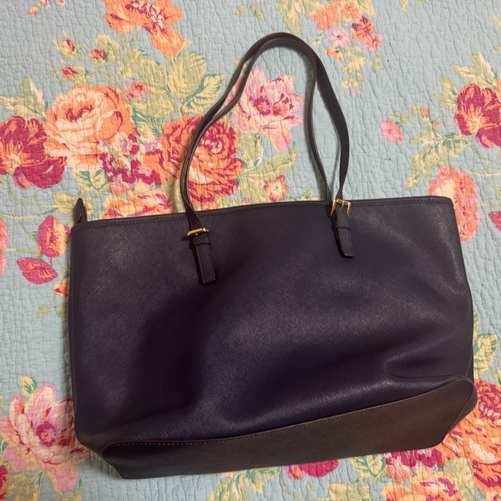 Michael Kors Navy Tote Bag - Picture 3 of 4